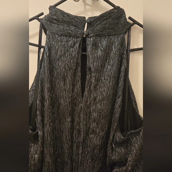PMetallic Halter Maxi Dress Sz 22W - Picture 5 of 9